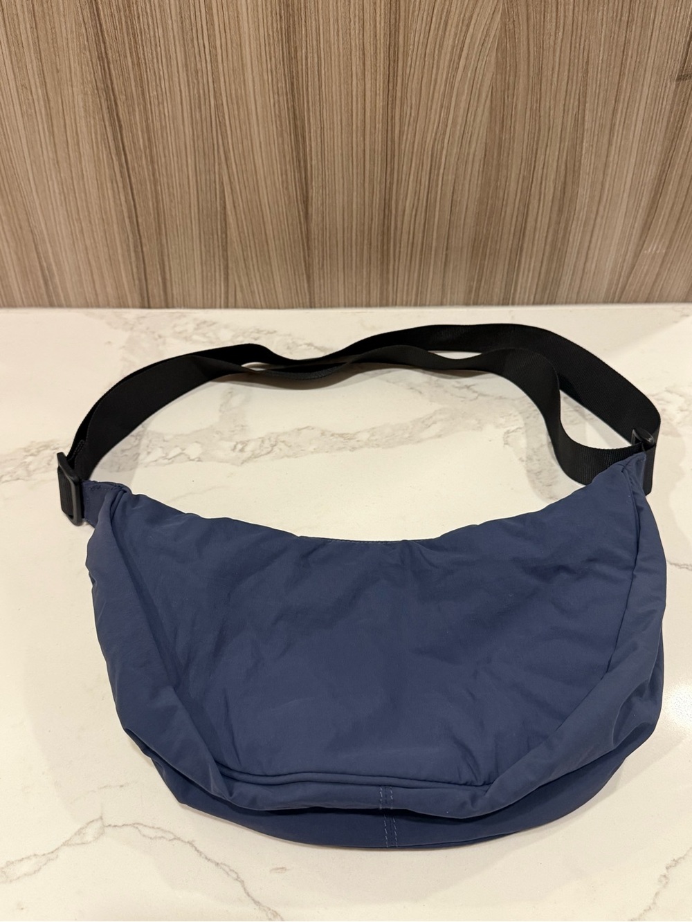 H&M Oversized Crescent Crossbody Bag – Navy